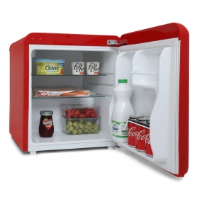 Montpellier MAB55R Table Top Retro Fridge in Red - 1